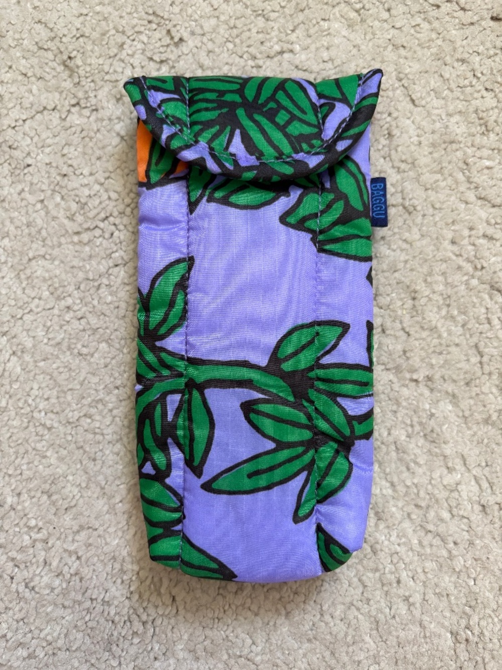 RARE PERIWINKLE ORANGE TREE BAGGU GLASSES SLEEVE NWOT